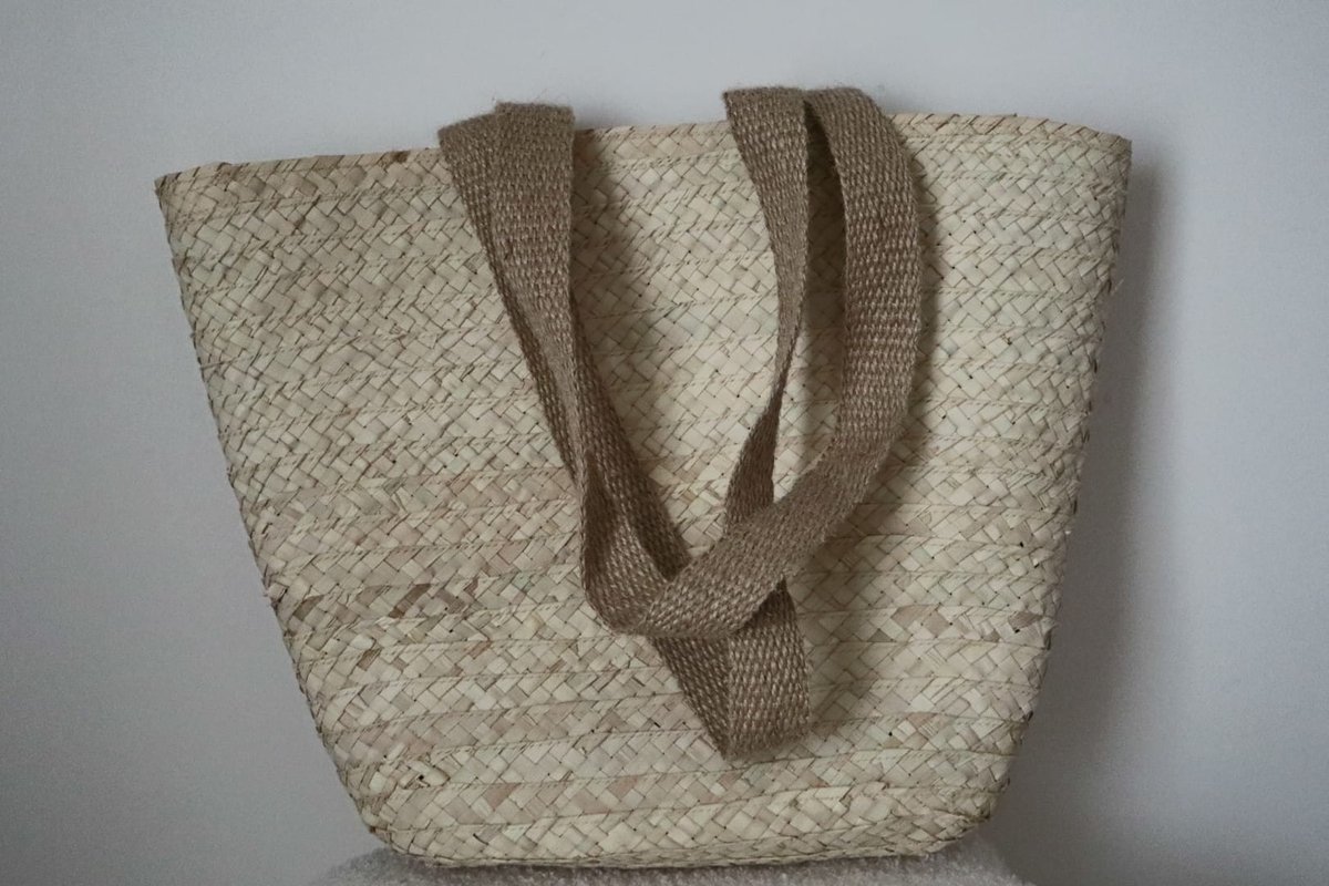Shams Basket – Handgeweven Strandtas & Boodschappentas – Boho Sfeerstijl