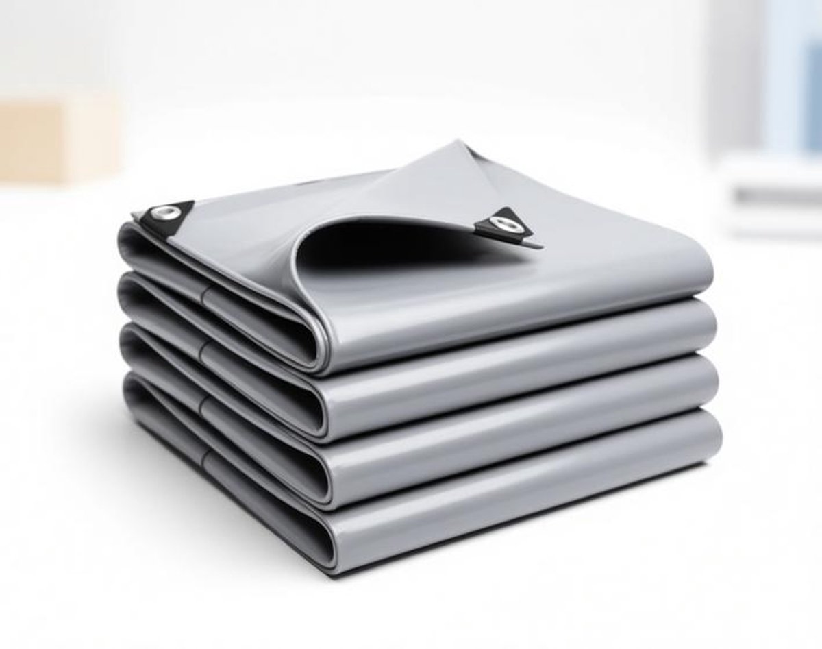 ElleMooi Zilver UV-gestabiliseerd Afdekzeil 3x9m - Scheurvast Weerbestendig Zeildoek met Oogjes voor Camping, Tuin, Aanhanger