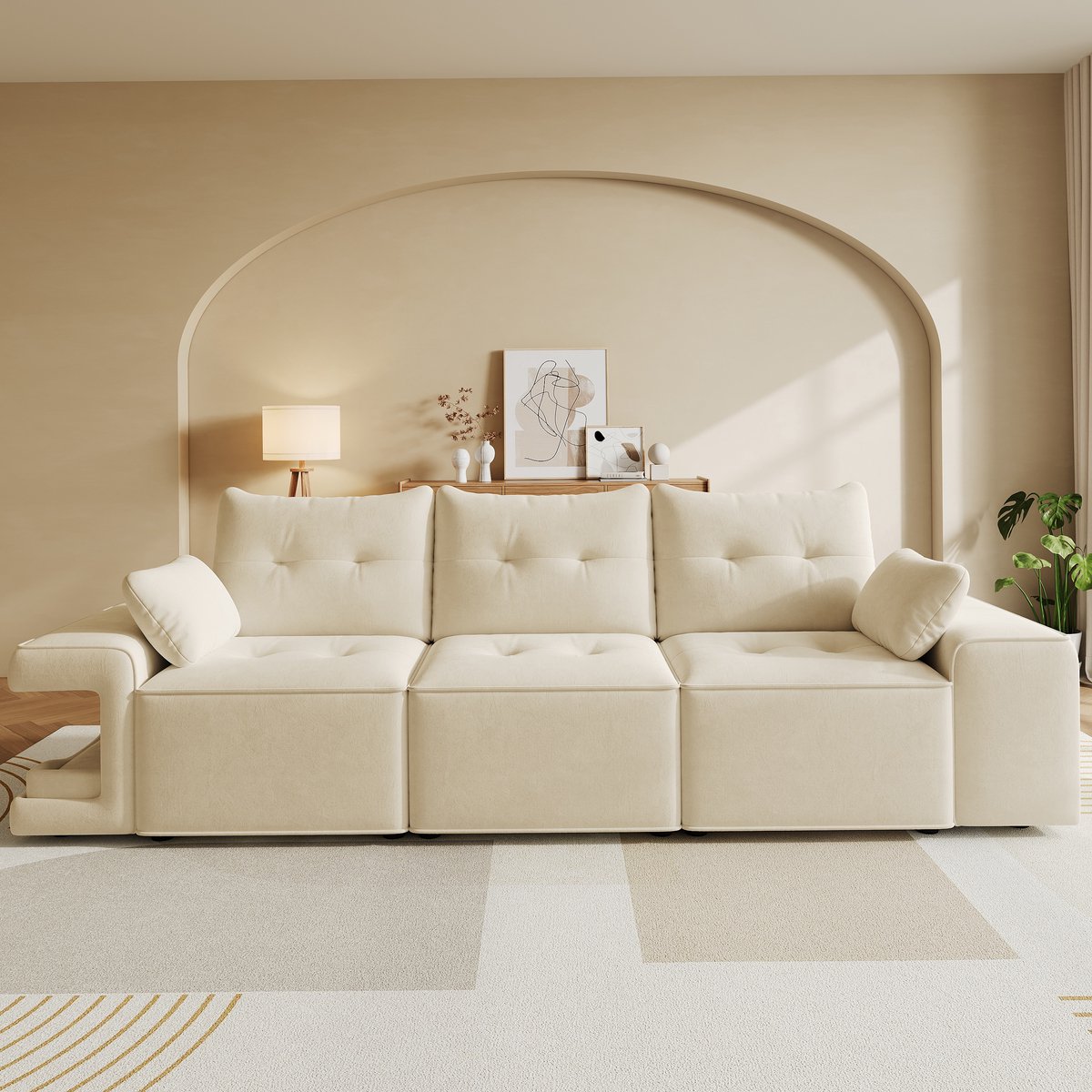 HAUSS SPOLE Sofa - Modulaire 3-Zitsbank - Met Opbergruimte En Huisdiernissen - Voor Woonka