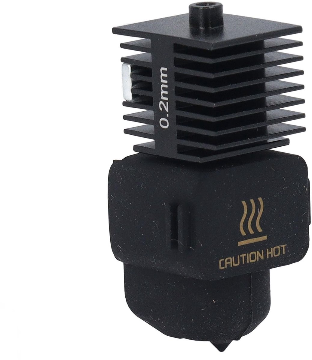 Dailygoods- Hotend Metalen - 3D-printermondstuk - Vervangbare Spuitmonden - Geïsoleerde Siliconen Socket - Verbeterde Structuur - Geschikt voor Lab A1/A1 Mini - 3D-printerkop
