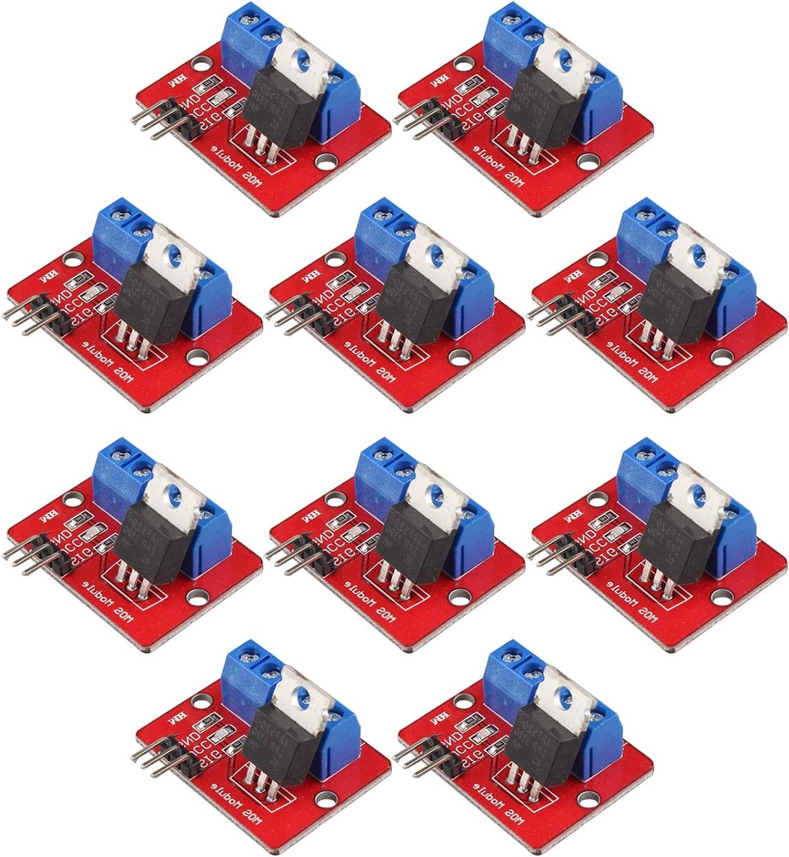 10 Stuks 520 MOS FET Driver Module voor Arduino en Raspberry Pi - Ideaal voor ARM MCU Toepassingen