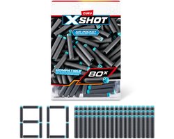 XSHOT Excel navulpak 80 darts