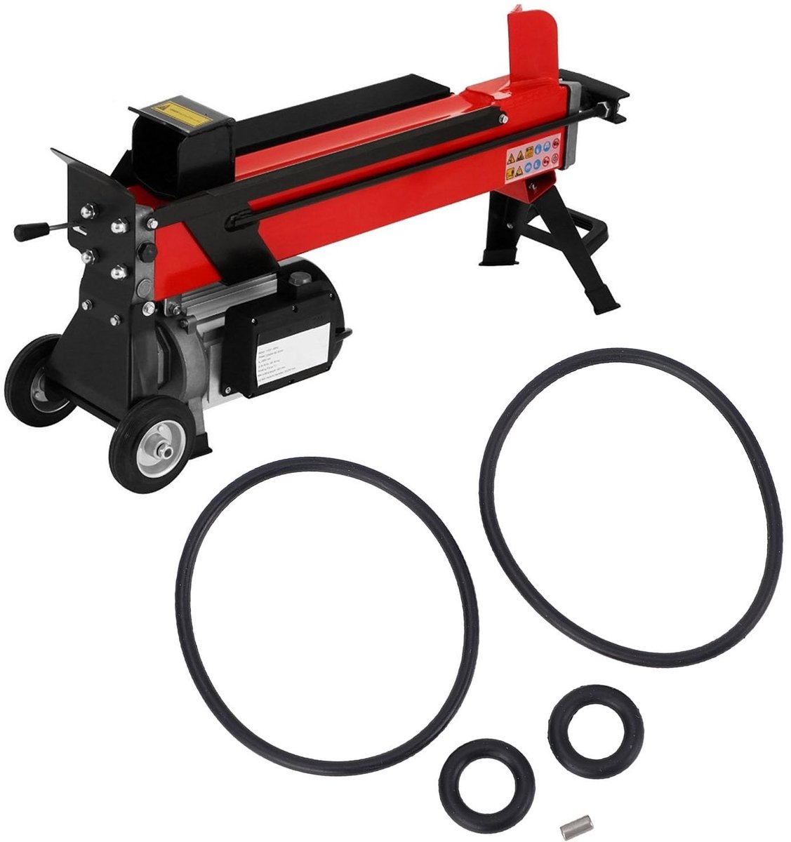 SMOAKEZ- Log Splitter Seal Kit Rubber - Afdichtingsstrip - Hydraulische Cilinder - 4-8 Ton - Olie/waterbestendig - Temperatuurbestendig tot -40°C/100°C - Afdichtingsset