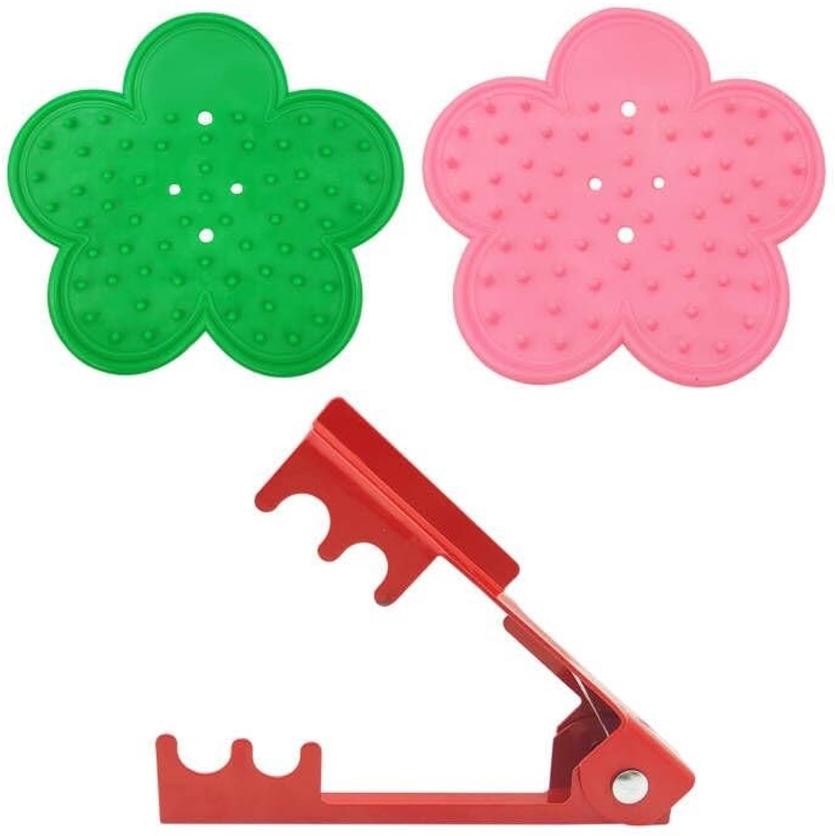 Dailygoods- Rozenkornverwijderaar Set - 2 Siliconen Verwijderaars - 1 Metalen Verwijderaar