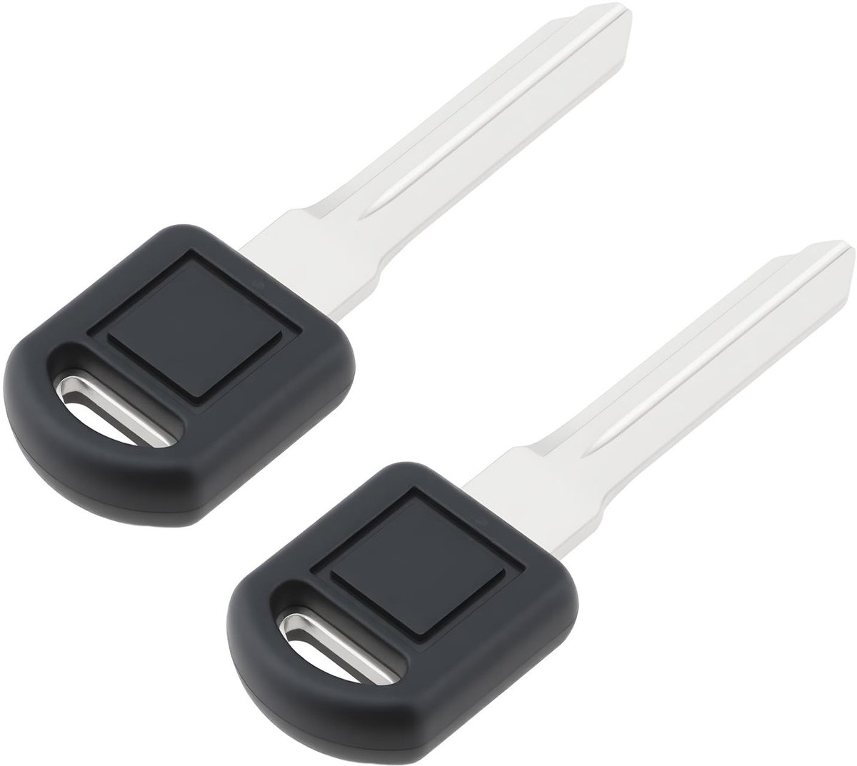 Dailygoods- Autosleutels 2 Stuks - Sleutelhuls van Kunststof - Compatibel met Chevrolet/GMC/Oldsmobile/Pontiac - Schokbestendig - Duurzaam - Afmetingen 6.8 cm x 2 cm - Autosleutelblanks