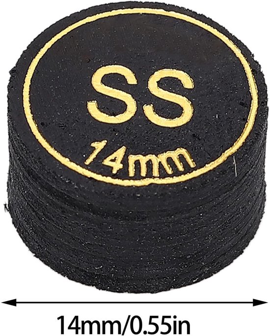 Dailygoods- Biljartkeu Professionele Multilayer - Biljart Krijt - Pomerans - Biljartkeu Tas - Biljartballen - PU Leer Schokbestendig - Biljarttip van Dailygoods — afbeelding 5