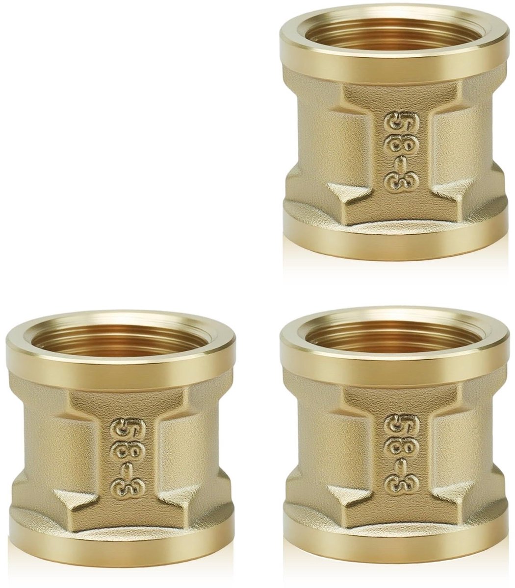 Dailygoods - 3 Stuks Messing G3/4 inch Adapter met Binnendraad