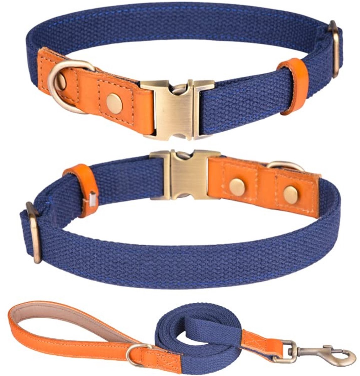 Dailygoods- Halsband Verstelbaar - Nylon/Hondenriem - Veiligheidsgesp - Lichtgewicht/Huidvriendelijk - Sneldrogend - Geschikt voor kleine/middelgrote/grote honden - Hondenhalsband