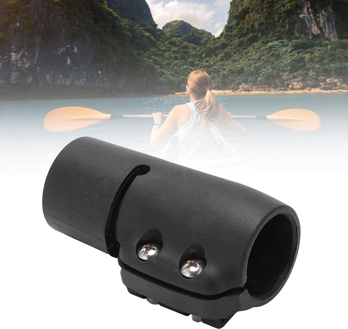 Dailygoods- Paddle Clamp Snelsluiting - Verstelbare Peddelklem - Reserveklem voor SUP Paddle - Geschikt voor 26/29 mm - Hoogwaardig PVC - Lichtgewicht 37 g