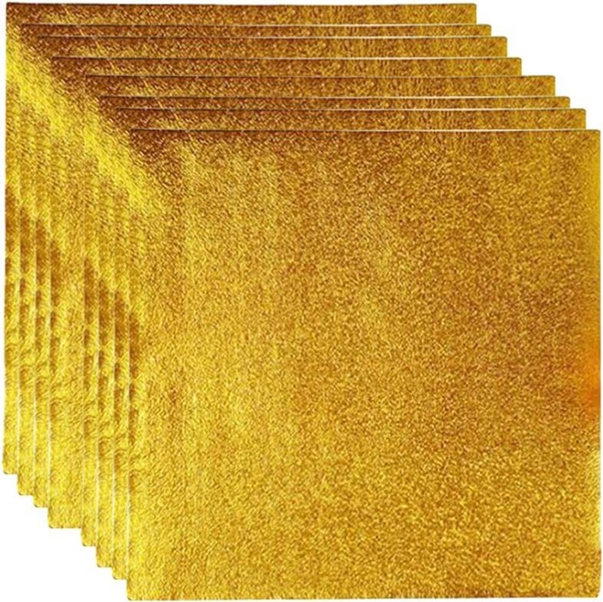 Dailygoods- Aluminiumfolie 100 stuks - 15 x 15 cm - Verpakking voor snoep/chocolade - Aluminium Bakjes - Foliehouder - Ideaal voor feesten - Verpakkingsfolie