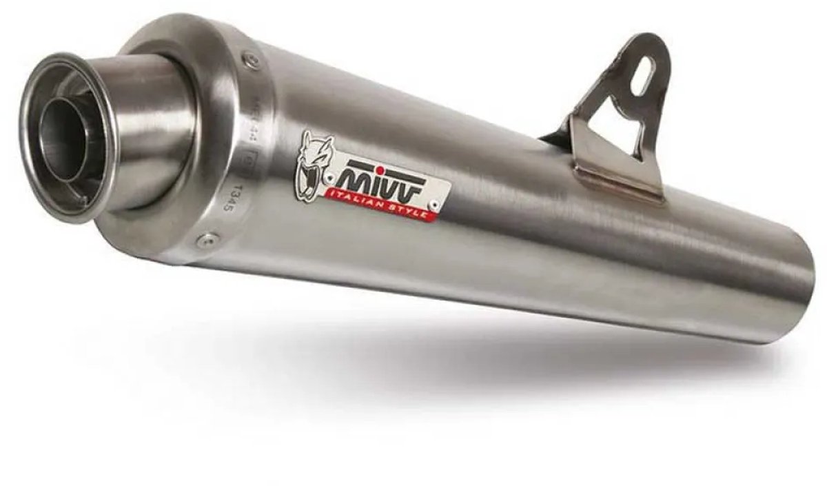 Mivv X-cone Kawasaki Er-6n/f 2005-11/versys 650 2006-14 K.015.lc3 Niet Gehomologeerde Slip-on Uitlaatdemper Zilver Not Homologated
