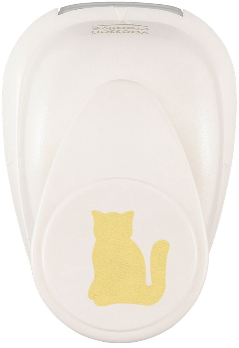 Vaessen Creative Pons - Figuurpons - Kat - 2,1 x 1,8 cm