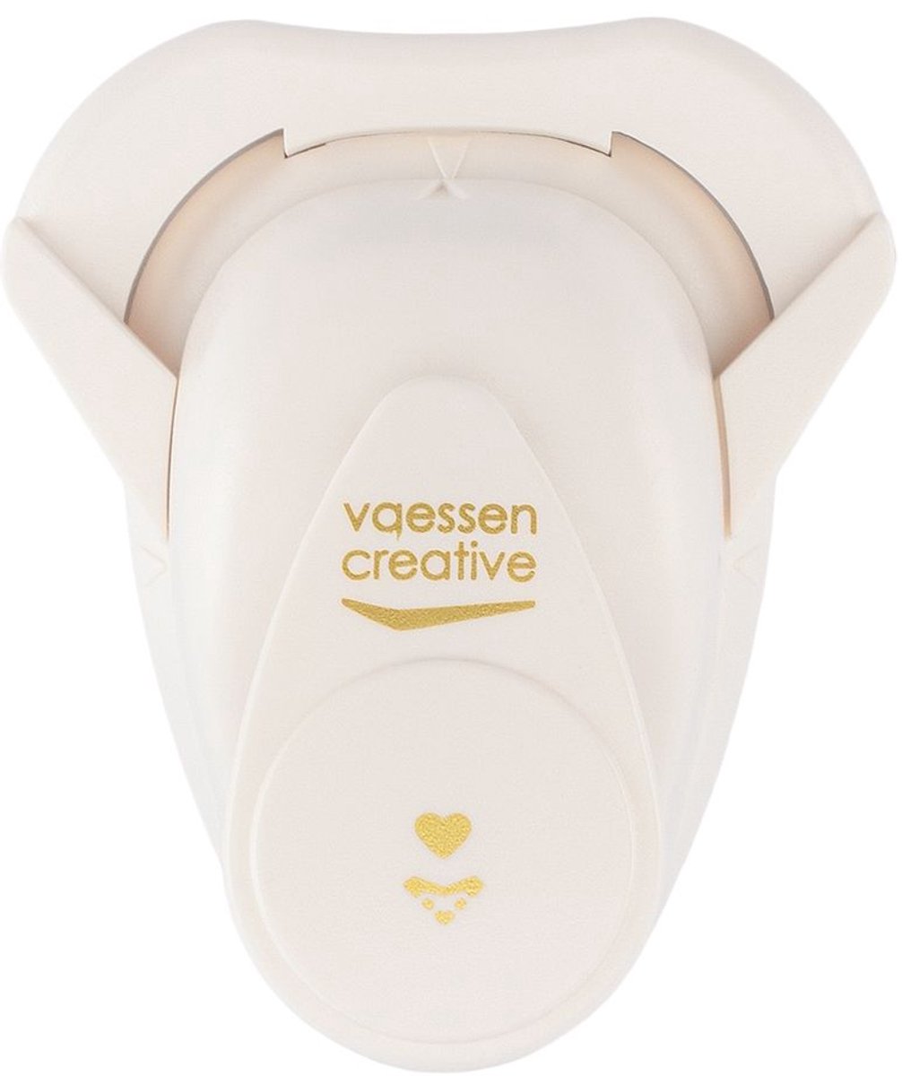 Vaessen Creative Hoekpons - Figuurpons - Hart - ø 2,5 cm