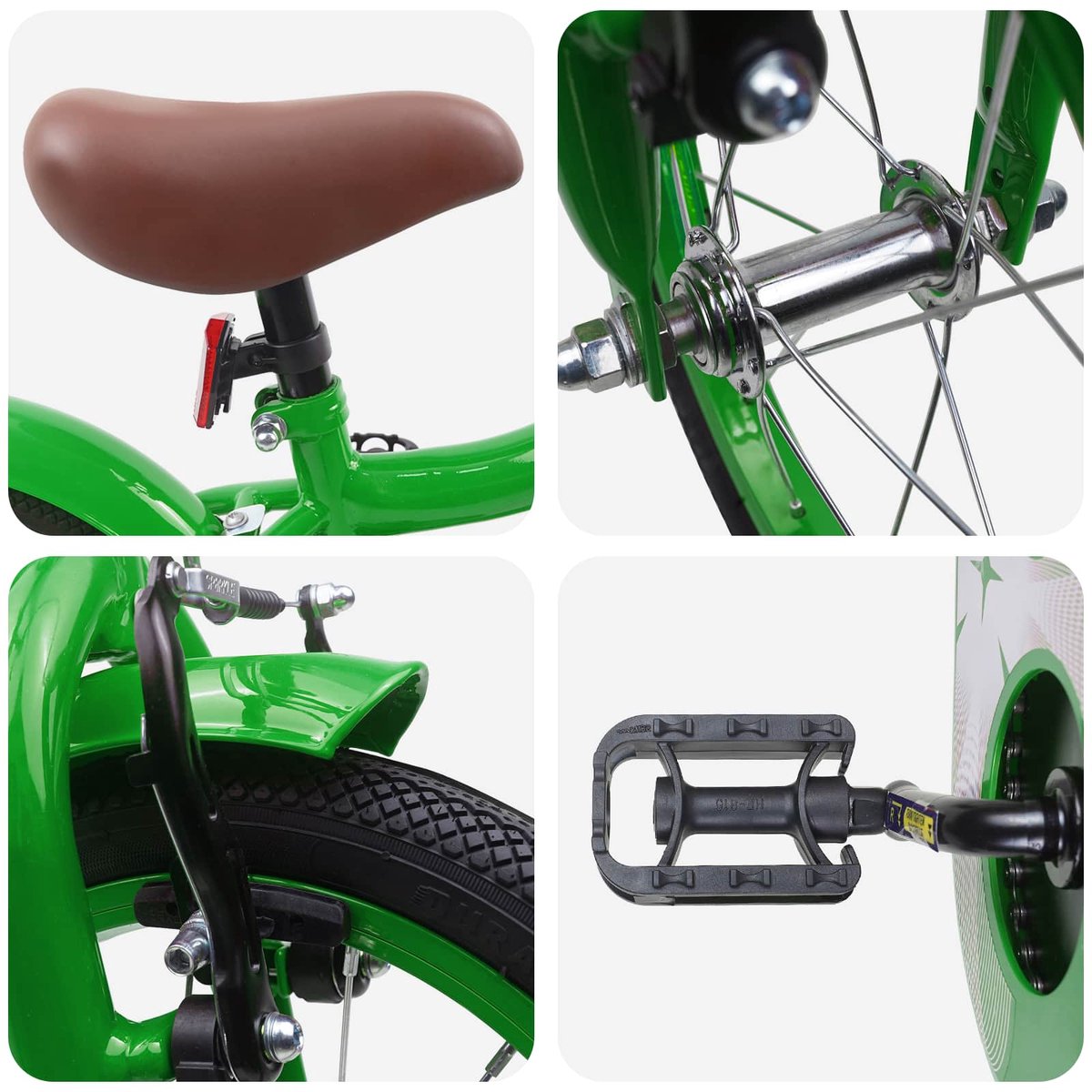 VidaXL Kinderfiets 14 Inch voor 3-5 jaar oud Groen