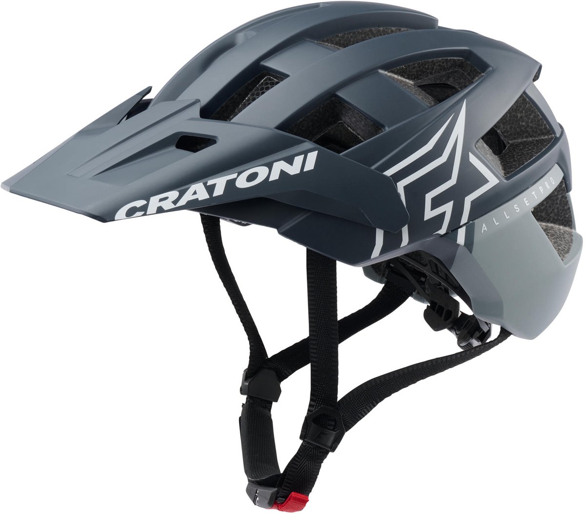 Helm Cratoni Allset Pro Staal/blauw Mat - XS/S (52-57 cm)
