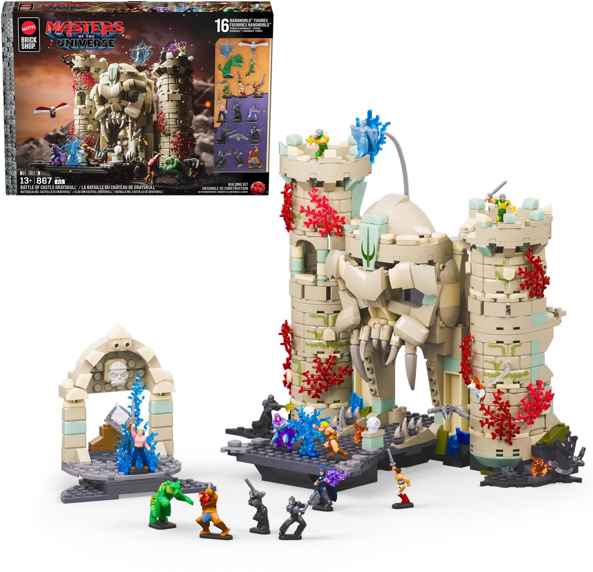 Mattel bouwset Masters of the Universe Kasteel Grayskull speelgoed.