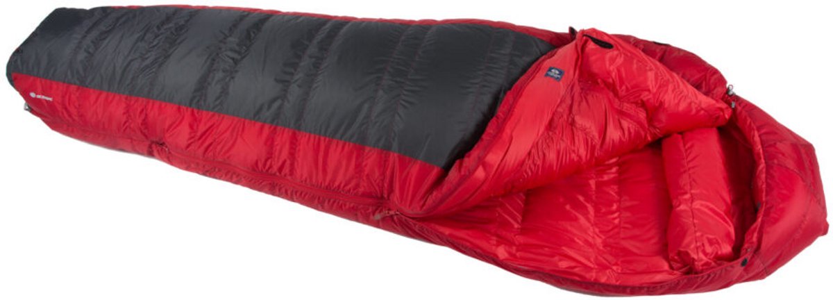 SirJoseph mummyslaapzak Erratic Plus III 850 - 200 cm - links - Rood