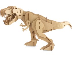Houten Bouwpakket T-Rex Dinosaurus – 3D Puzzel Hout – DIY Modelbouw Speelgoed – Vanaf 6 Jaar – 49 Onderdelen
