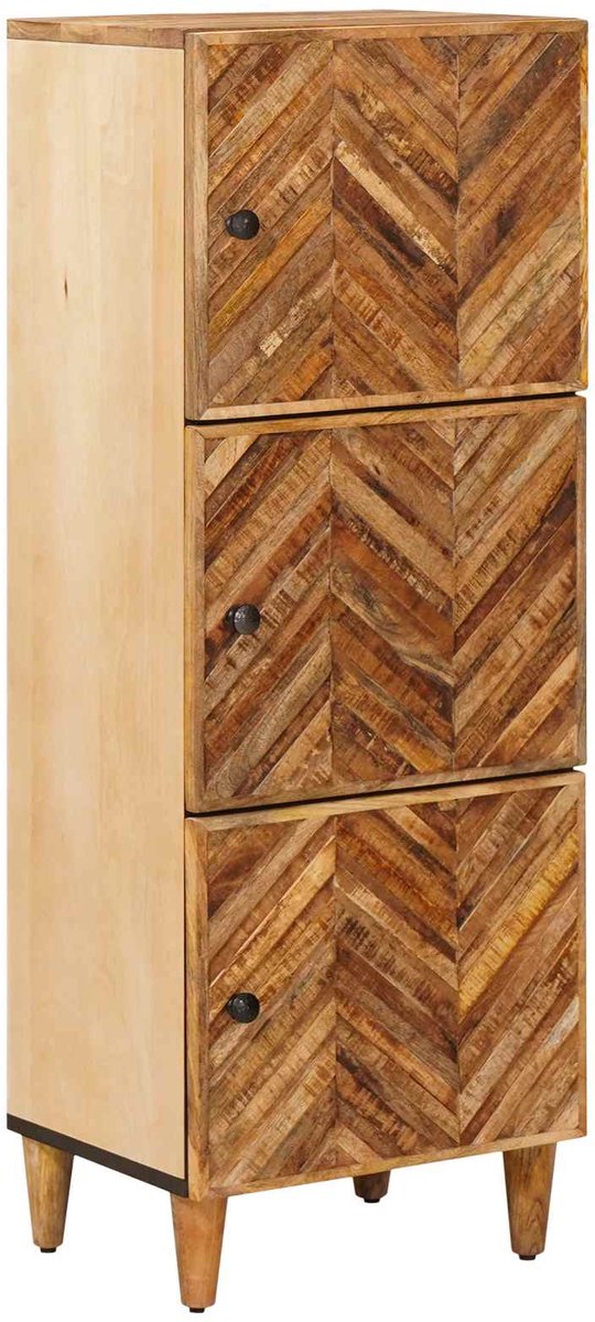 vidaXL - Opbergkasten - Bruin - 40 - x - 33,5 - x - 110 - cm - Massief - Mango - Hout