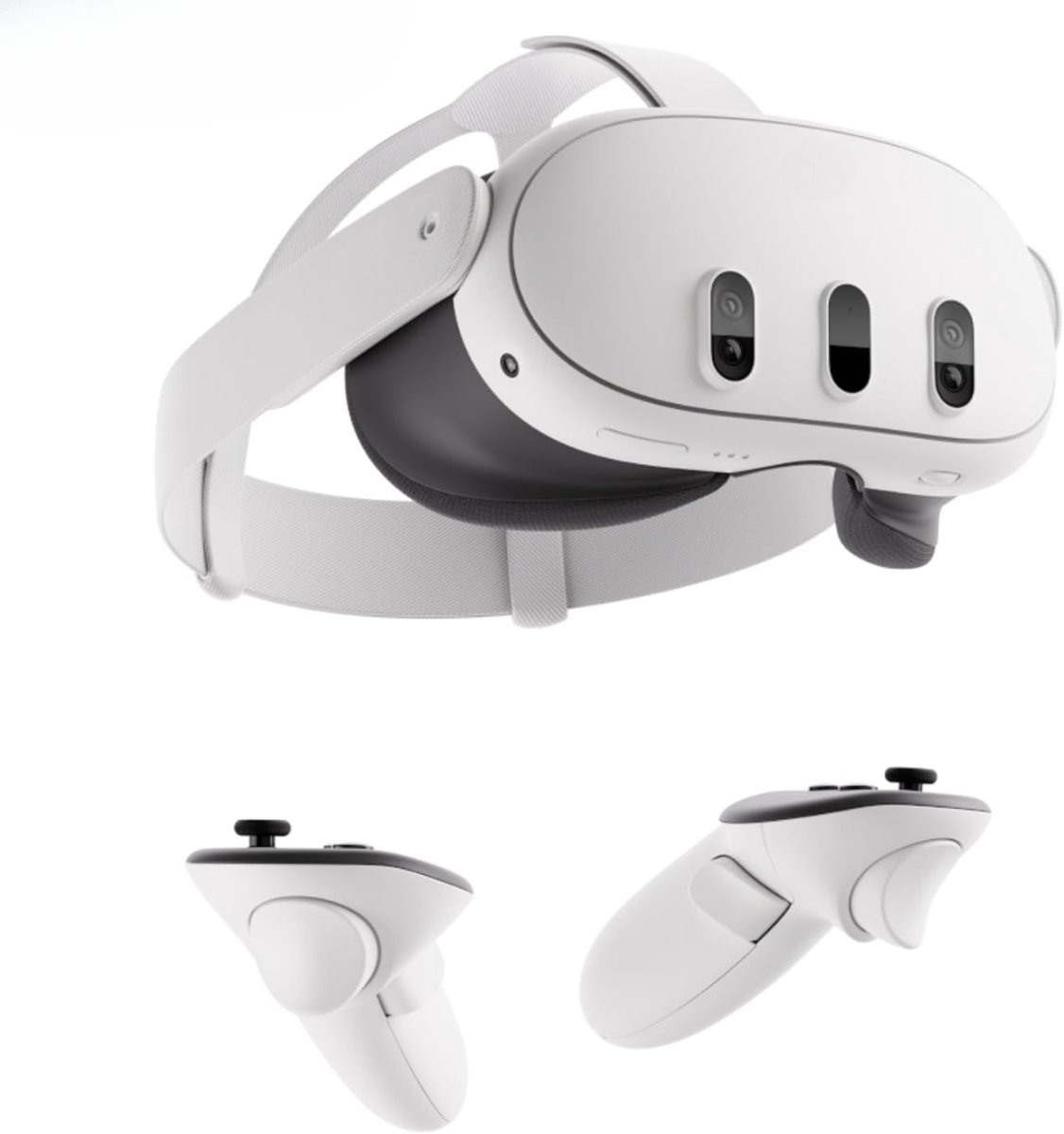 YOR® VR Bril met controllers - VR Bril - VR-brillen - Wit - 23cm x 22cm x 13cm