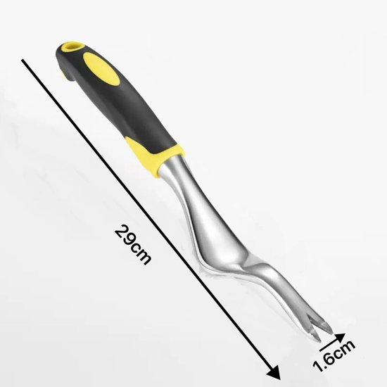 Hand onkruidtrekker tuingereedschap - Buigvast met V-vormige vorken, ergonomisch handvat voor eenvoudig onkruid verwijderen en wortels graven — afbeelding 5