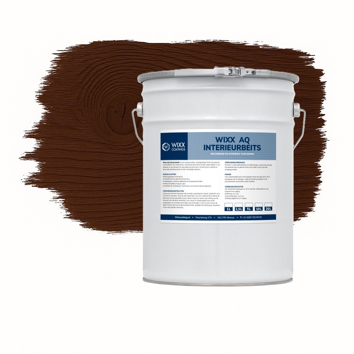 Wixx AQ Interieurbeits - 20L - Warm Wengé