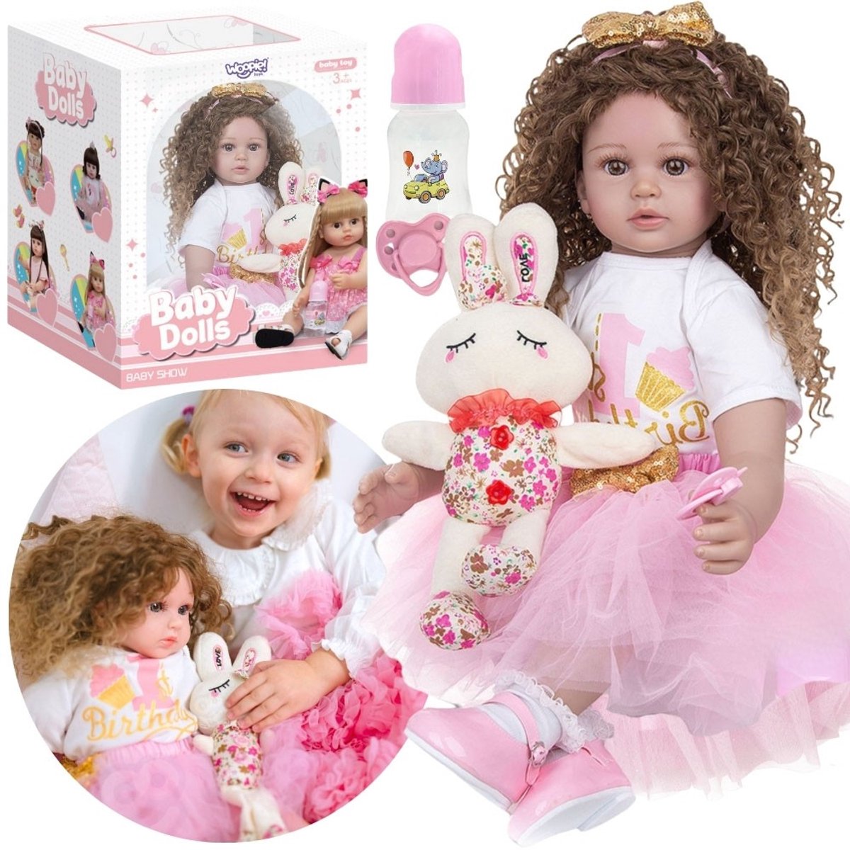 Woopie Royal Spaanse pop Raquel interactieve babypoppen - UNI