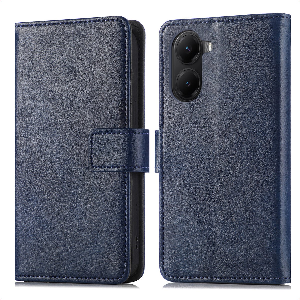 imoshion Hoesje - Geschikt voor Xiaomi Poco X7 Pro - Luxe Bookcase - Donkerblauw
