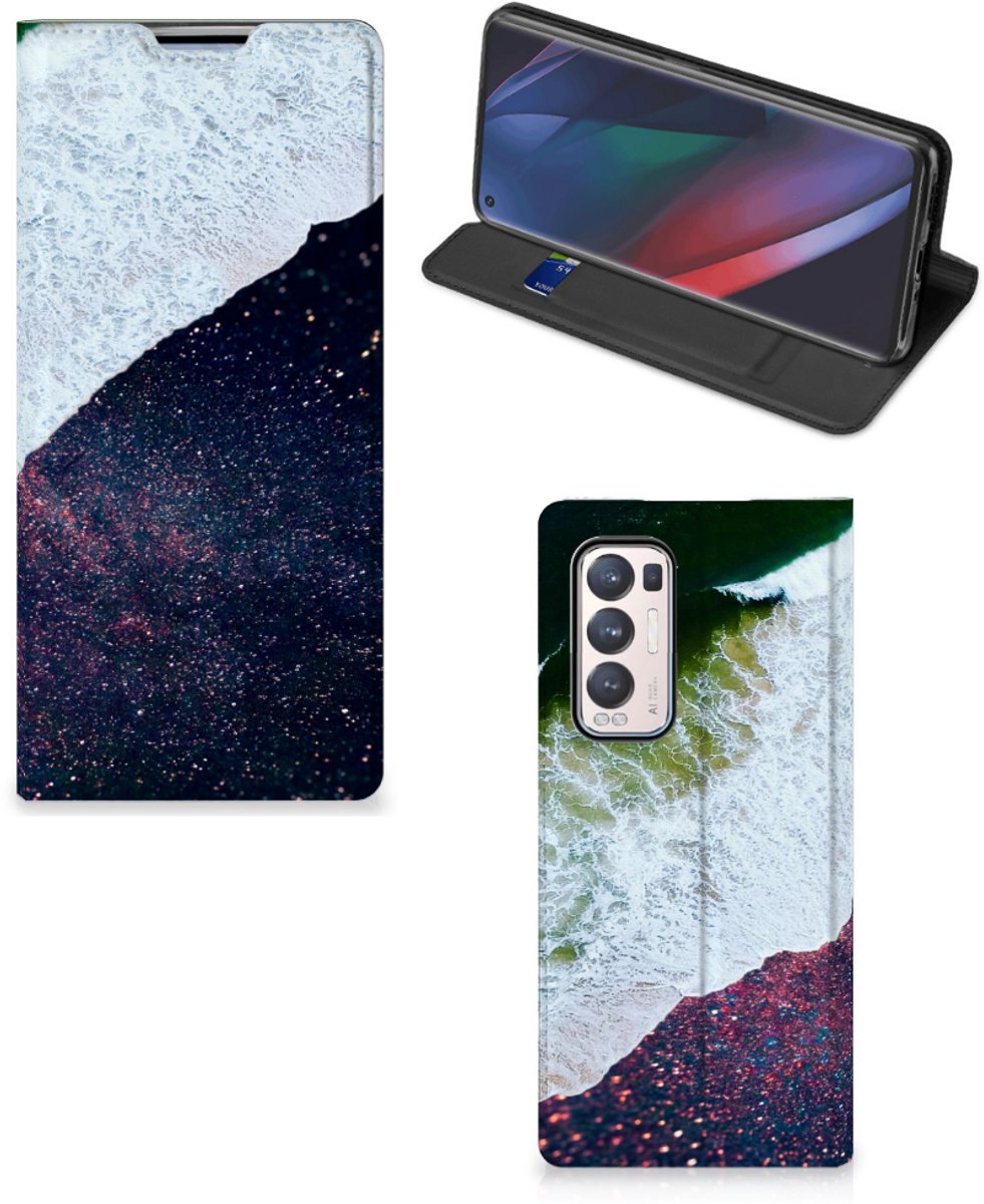 OPPO Find X3 Neo Stand Case Sea in Space