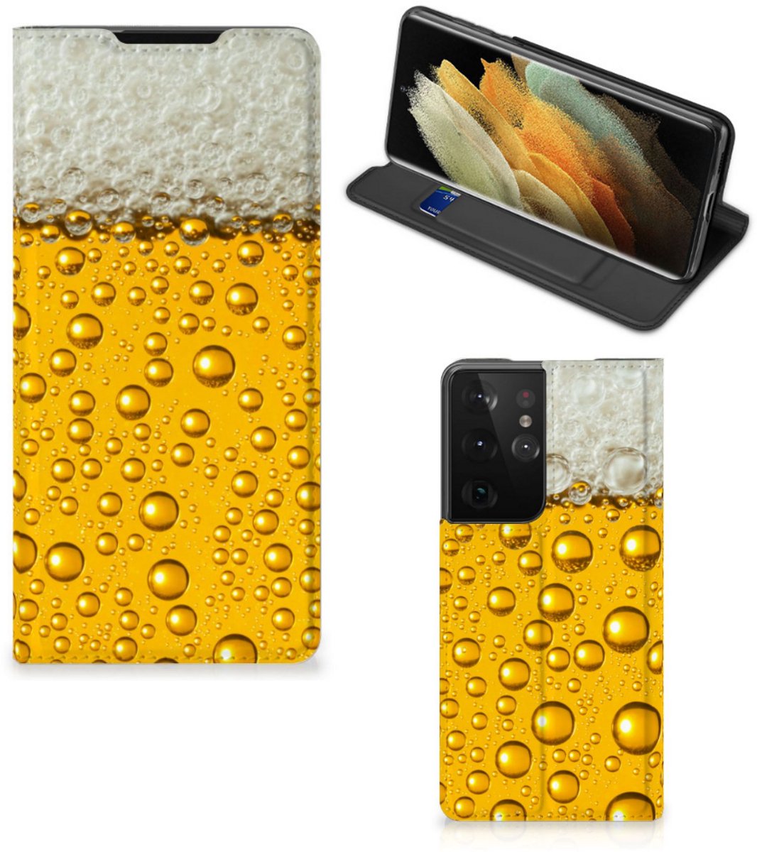 Samsung Galaxy S21 Ultra Flip Style Cover Bier