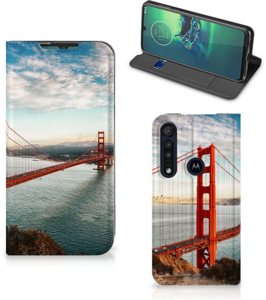 Motorola G8 Plus Book Cover Golden Gate Bridge