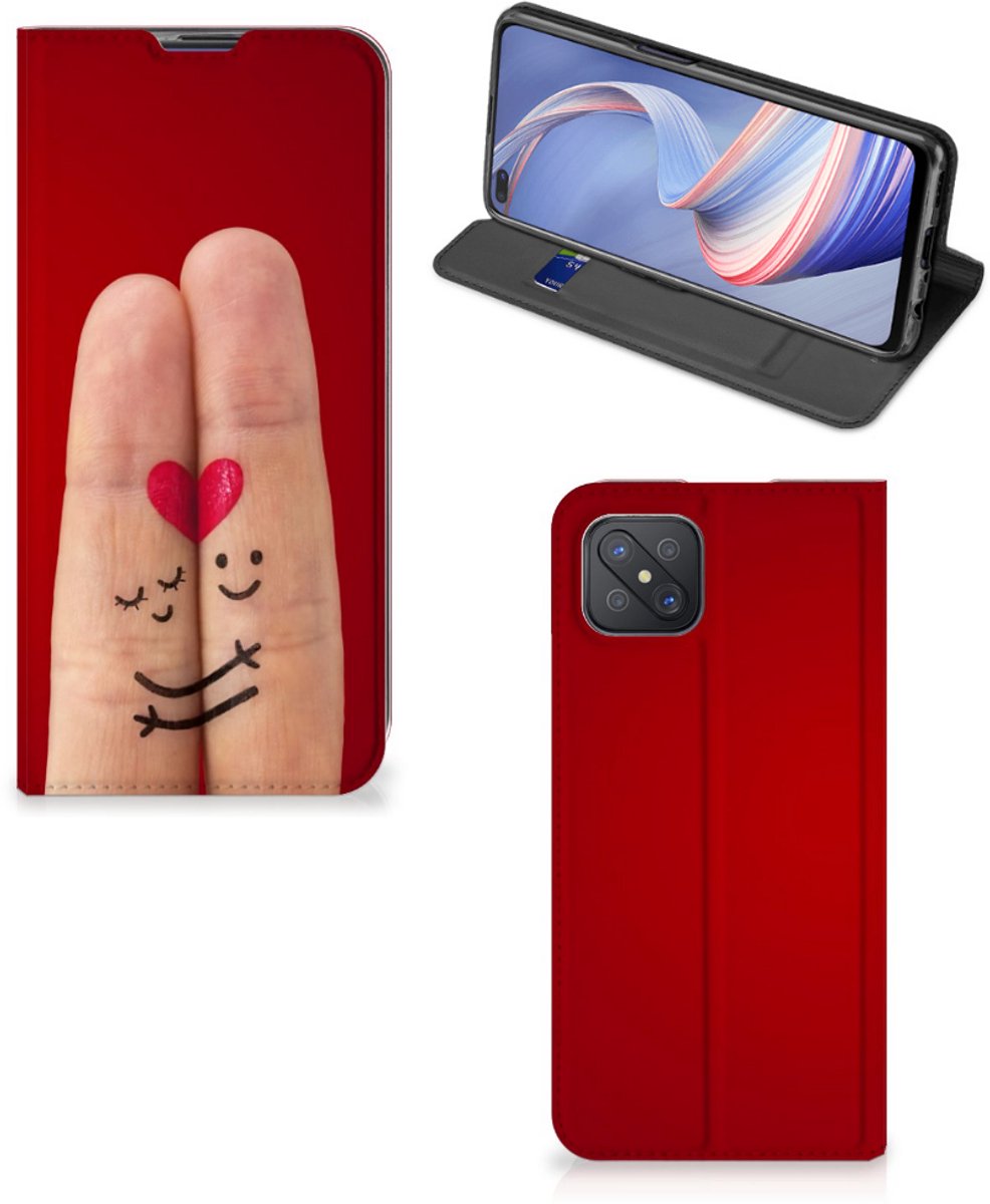 OPPO Reno4 Z 5G Hippe Standcase Liefde - Origineel Romantisch Cadeau
