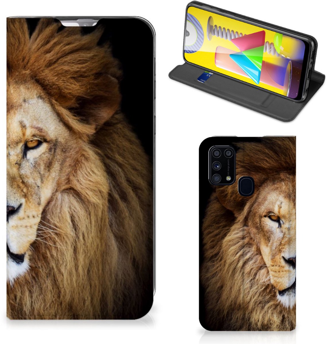 Samsung Galaxy M31 Hoesje maken Leeuw