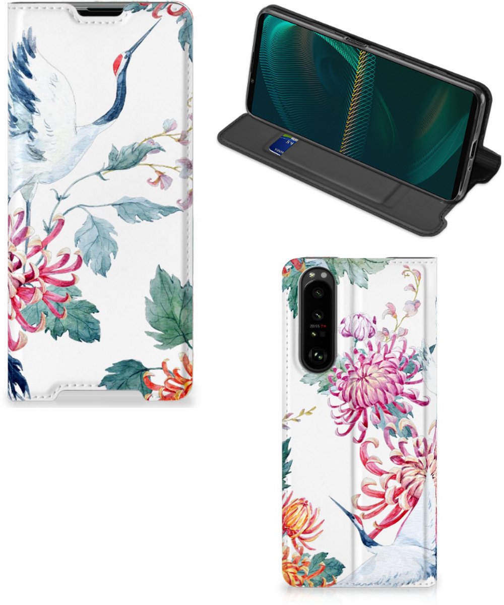 Sony Xperia 5 III Hoesje maken Bird Flowers