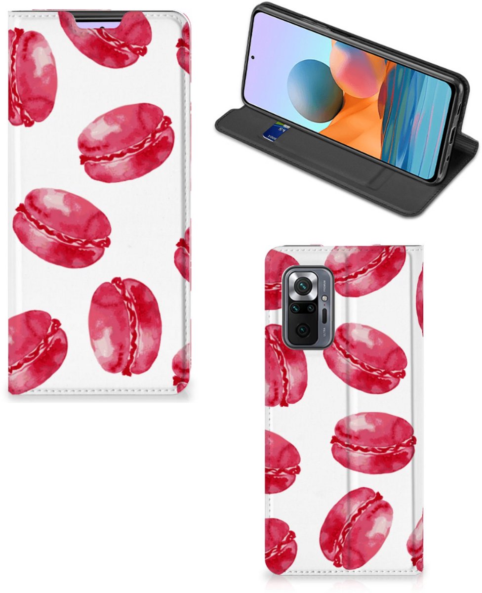 Xiaomi Redmi Note 10 Pro Flip Style Cover Pink Macarons