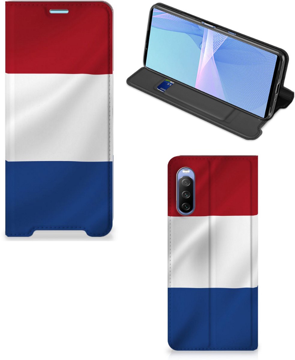 Standcase Hoesje voor Sony Xperia 10 III Standcase Nederlandse Vlag