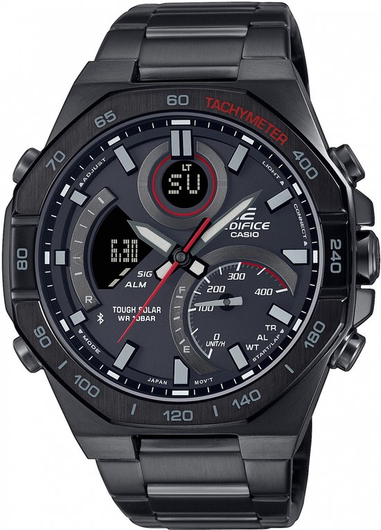 Vendesi Casio ECB-S10D-8AEF Edifice Herrenuhr Bluetooth Stahl/Anthrazit