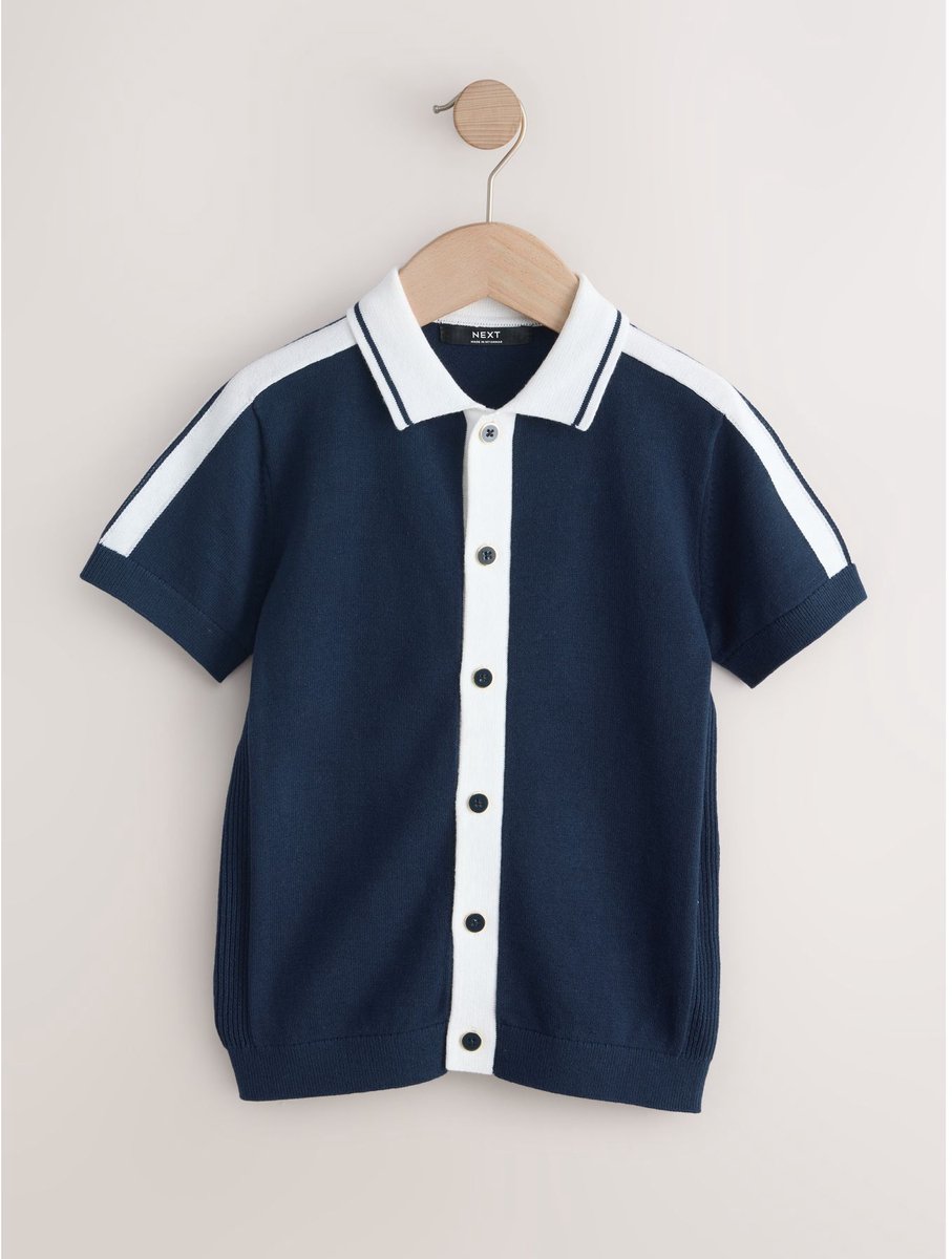 Next - Jongens - Gebreide polo - Blauw