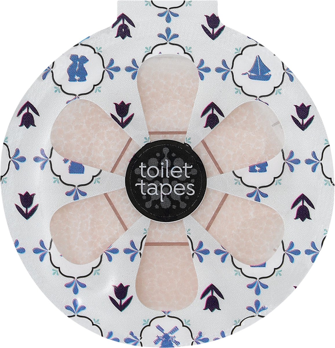 Toilet Tapes - Dazzling Dutch - 1 stuk - Eco-vriendelijke WC Blokjes - 220+ Spoelbeurten - Tot 90% Minder Plastic, Efficiënte Toiletsteen - ook geschikt voor randloos toilet - duurzaam verpakt in FSC karton