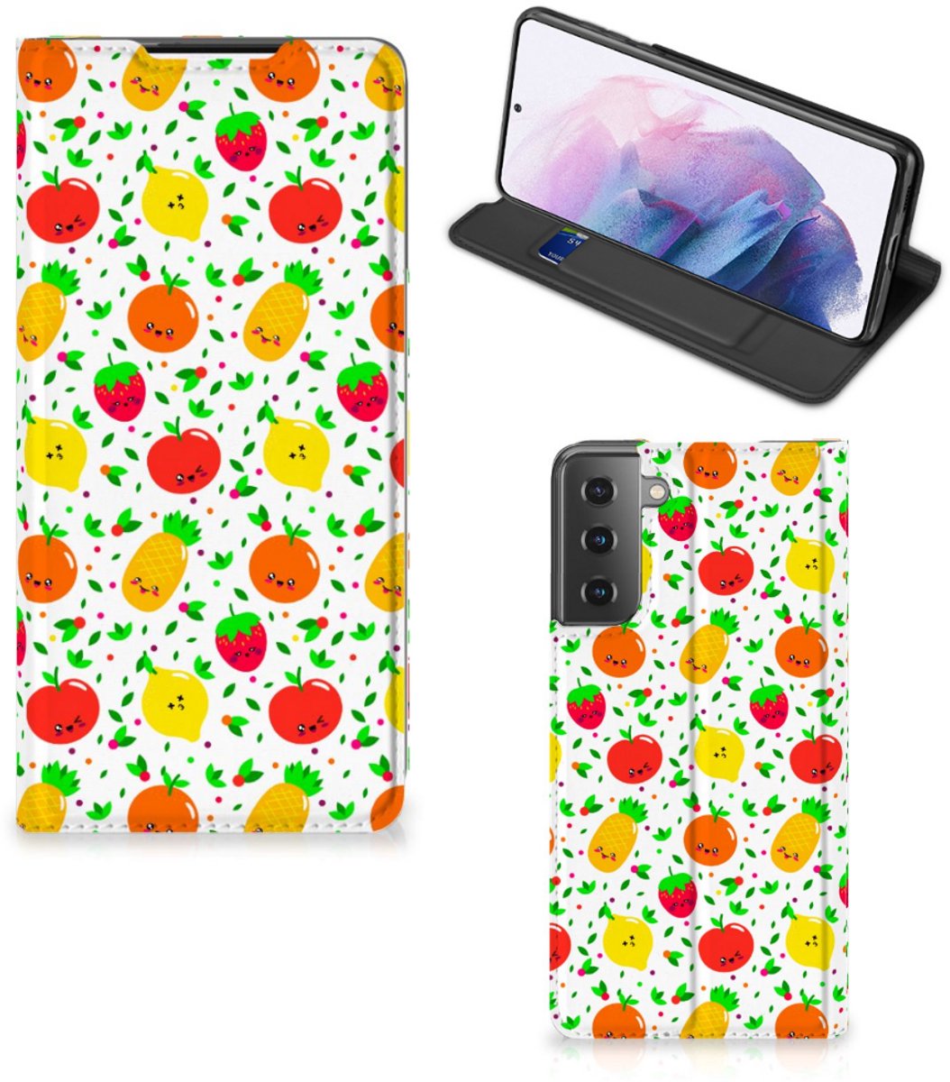 Samsung Galaxy S21 Plus Flip Style Cover Fruits