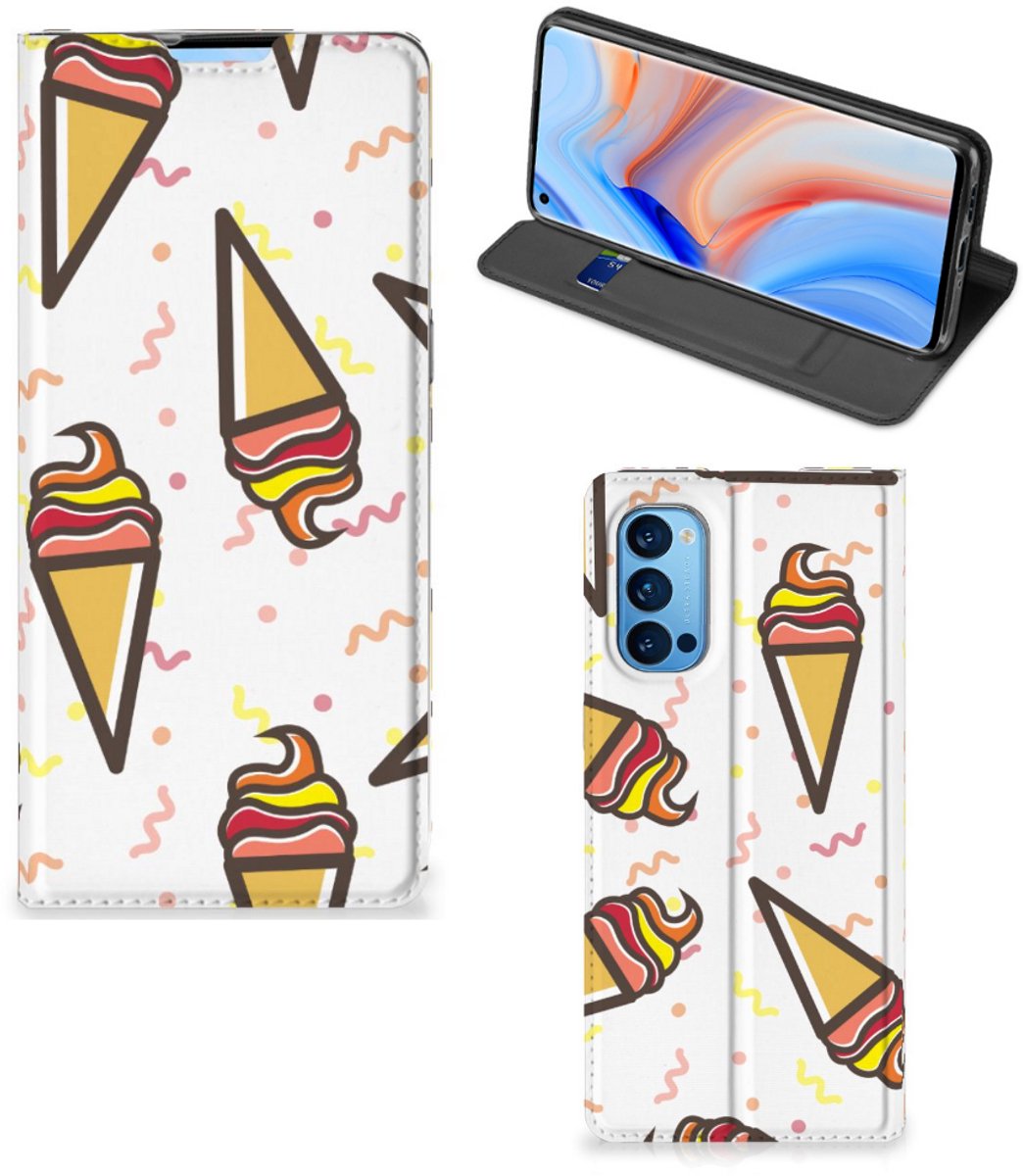 OPPO Reno4 Pro 5G Flip Style Cover Icecream