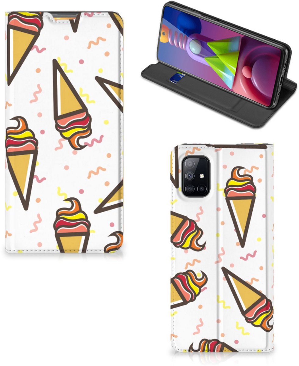 Samsung Galaxy M51 Flip Style Cover Icecream