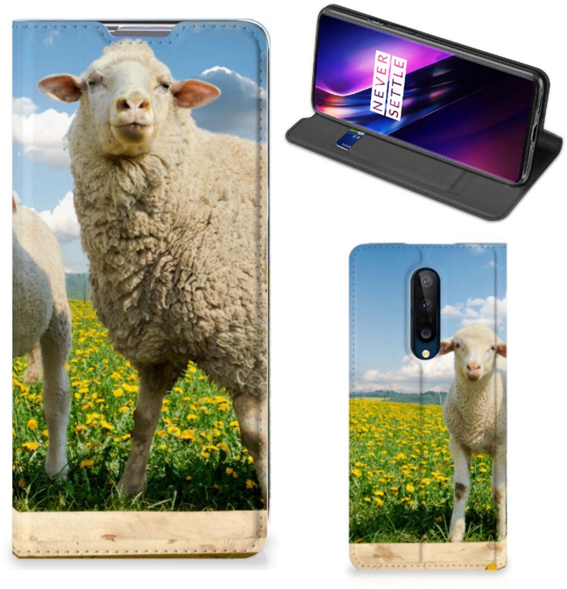 OnePlus 8 Hoesje maken Schaap en Lammetje