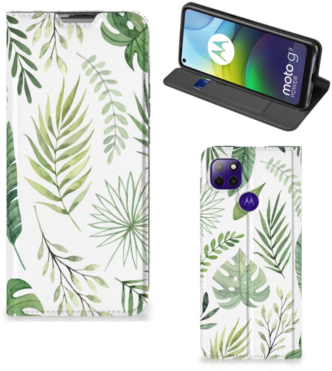Motorola Moto G9 Power Smart Cover Leaves