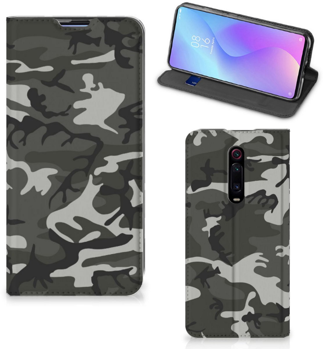 Xiaomi Mi 9T Pro Hoesje met Magneet Army Light