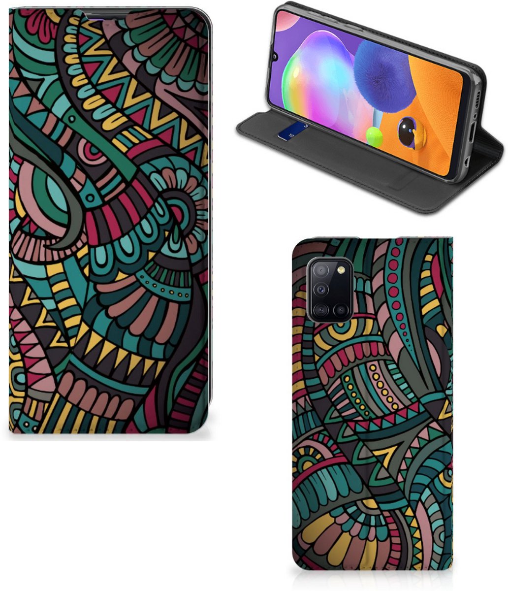 Samsung Galaxy A31 Hoesje met Magneet Aztec