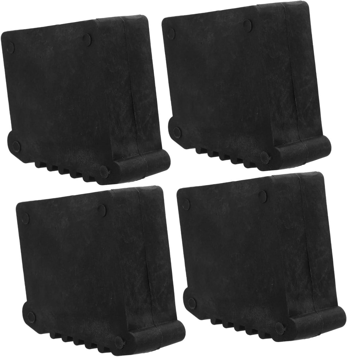 Ladder Voetjes - Ladderdoppen Beschermkappen - Ladder Stabiliseren - Antislip Weerbestendig - 8.8 x 8 x 3.5 cm - Zwart
