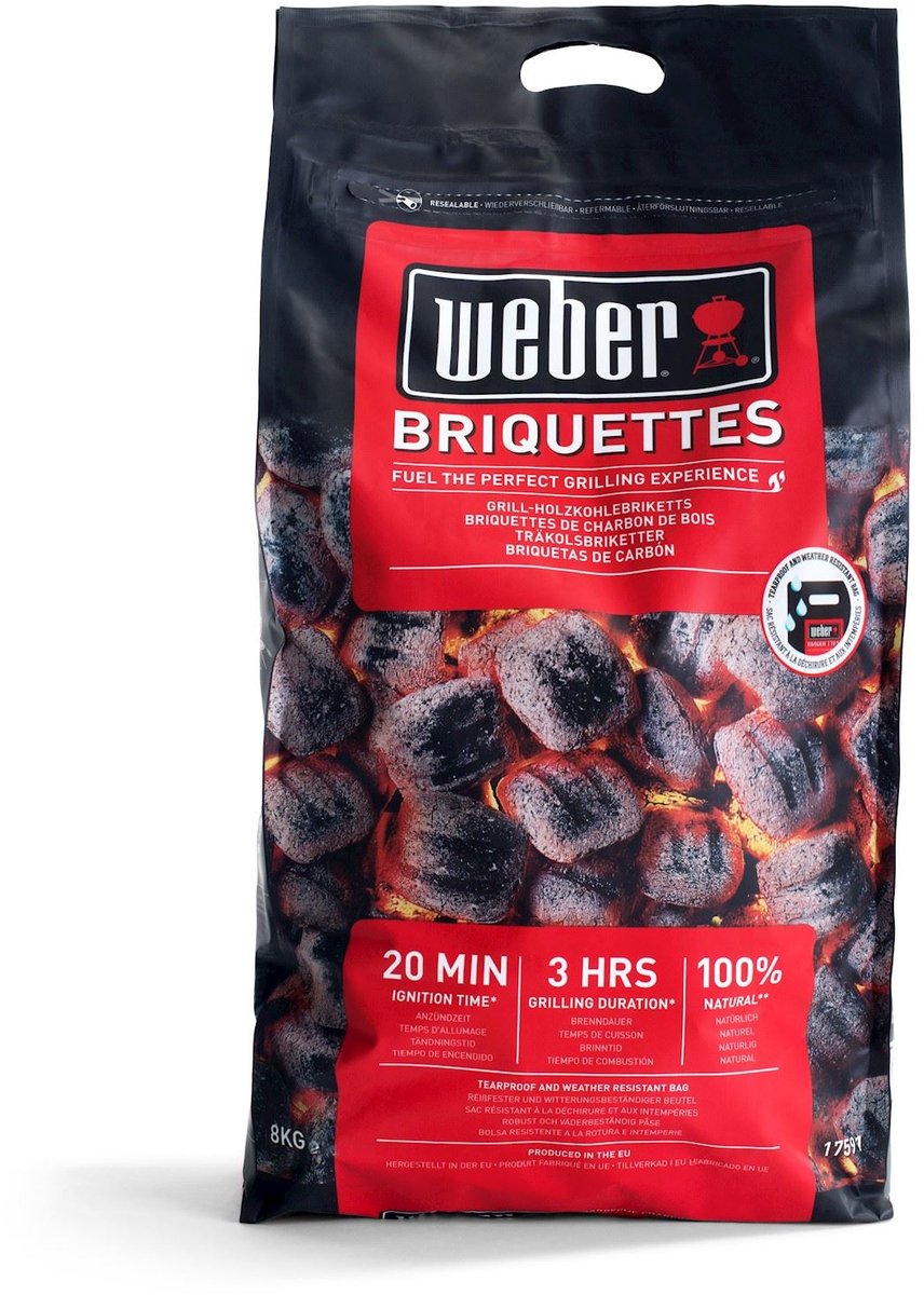 Weber Briketten voor barbecue / grill 8 kg – foto 4