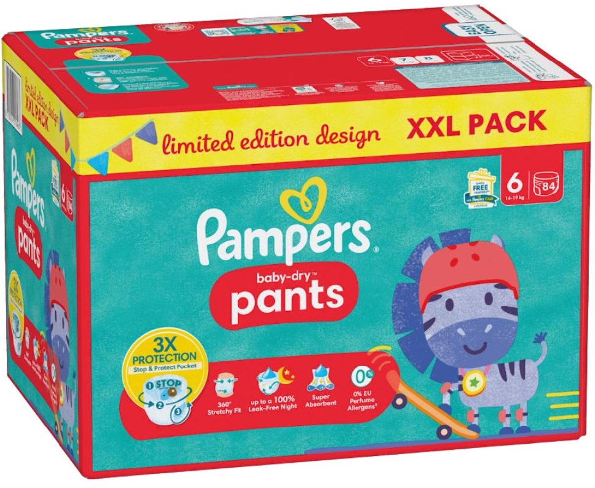 Pampers Baby-Dry pants Maandbox maat 6