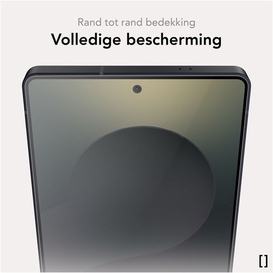 Rand tot rand dekking voor volledige bescherming van het telefoonscherm.